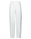 Max Mara Woman Pants Light Grey Size L Polyamide, Elastane In Grey