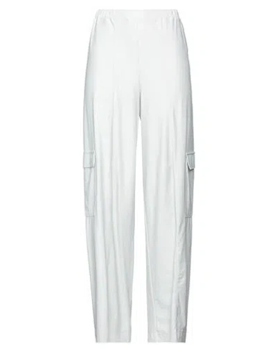 Max Mara Woman Pants Light Grey Size L Polyamide, Elastane