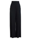 Max Mara Woman Pants Midnight Blue Size 10 Cotton, Virgin Wool In Black