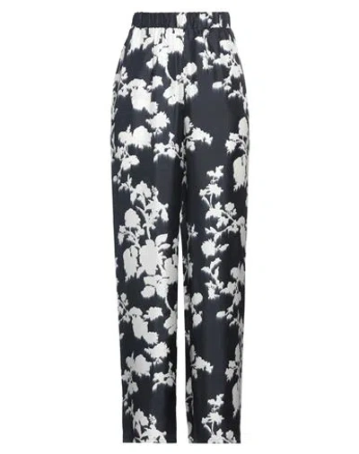 Max Mara Woman Pants Midnight Blue Size 6 Silk