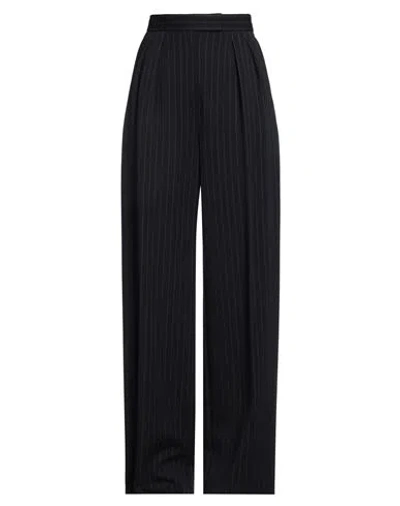 MAX MARA MAX MARA WOMAN PANTS MIDNIGHT BLUE SIZE 8 VIRGIN WOOL, VISCOSE