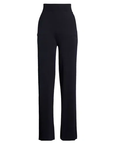 Max Mara Woman Pants Midnight Blue Size S Virgin Wool In Black