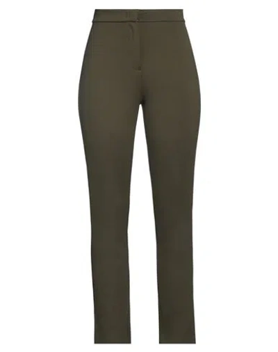 Max Mara Leisure Woman Pants Military Green Size S Viscose, Polyamide, Elastane