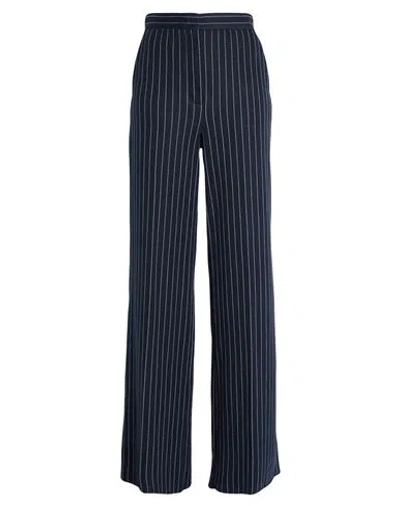 Max Mara Woman Pants Navy Size 12 Cotton, Cashmere, Silk In Blue