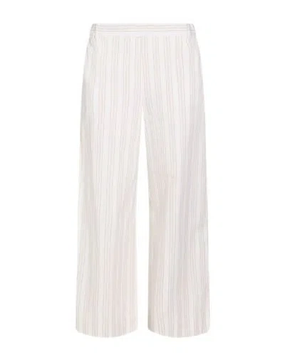 Max Mara Woman Pants Off White Size 6 Cotton In Multi
