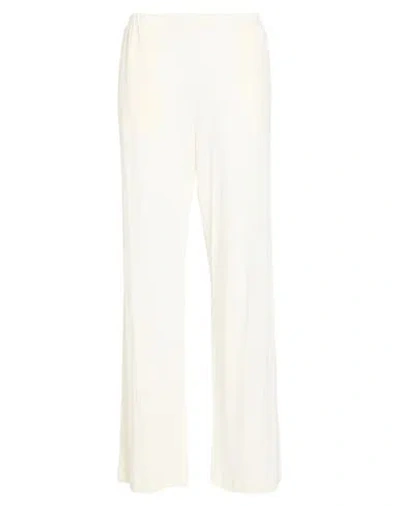 Max Mara Woman Pants Off White Size 8 Cotton