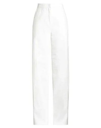 Max Mara Woman Pants Off White Size 8 Cotton