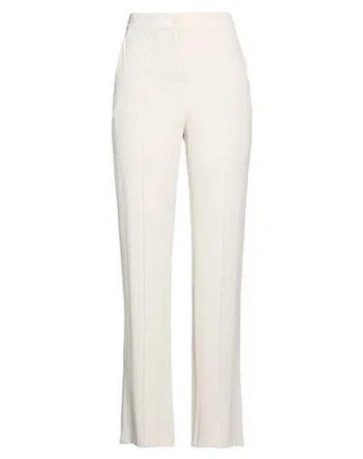 Max Mara Woman Pants Off White Size M Viscose, Elastane