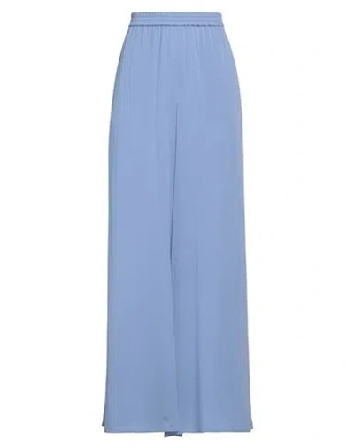 Max Mara Woman Pants Pastel Blue Size 6 Silk