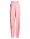 Max Mara Woman Pants Pink Size 10 Virgin Wool, Silk, Mohair Wool In Pink