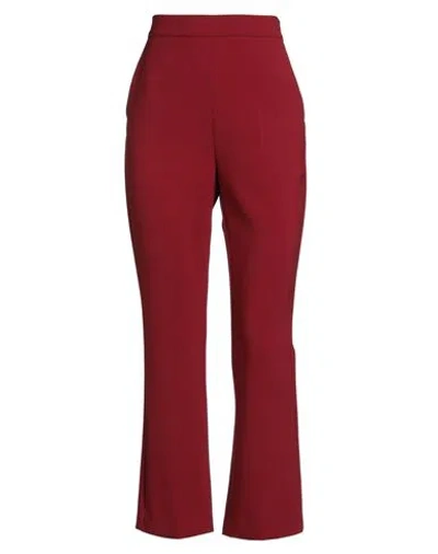 Max Mara Woman Pants Red Size 4 Virgin Wool, Elastane