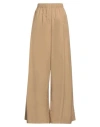 Max Mara High Waisted Wide-leg Trousers In Beige