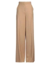 Max Mara Woman Pants Sand Size 10 Virgin Wool In Beige
