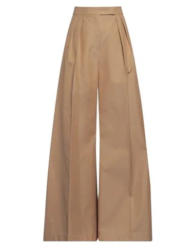 MAX MARA MAX MARA WOMAN PANTS SAND SIZE 10 COTTON