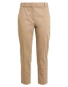 Max Mara Mid-rise Cropped Pants With Clean Hem In Beige
