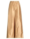 Max Mara Woman Pants Sand Size 8 Silk In Gold