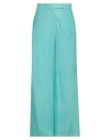 Max Mara Woman Pants Turquoise Size 10 Silk In Blue