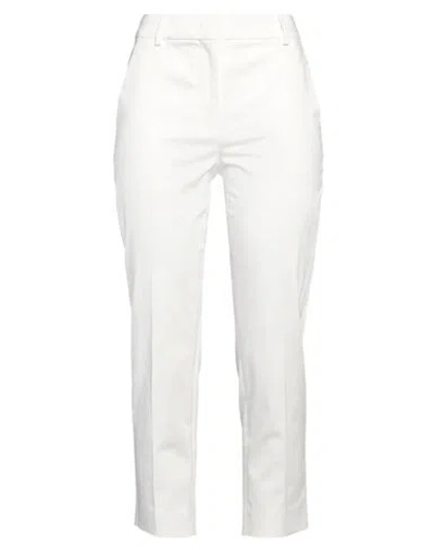 Max Mara Woman Pants White Size 6 Cotton, Elastane
