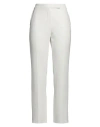 Max Mara Carina Straight-leg Linen Trousers In White