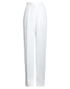Max Mara Woman Pants White Size 12 Acetate In White