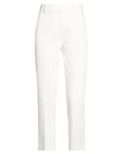 Max Mara Woman Pants White Size 4 Cotton, Elastane