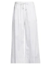 Max Mara Woman Pants White Size 8 Cotton