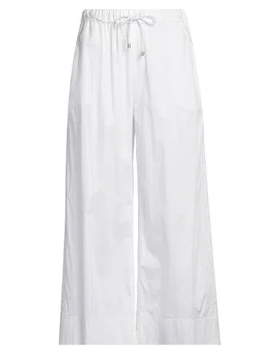 Max Mara Woman Pants White Size 8 Cotton