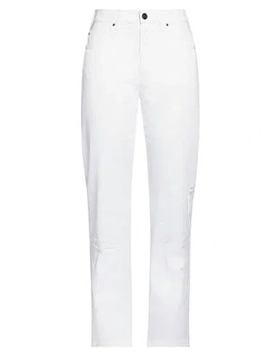 Max Mara David Stretch Cotton Ankle Pants In White