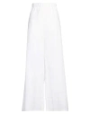 Max Mara Navigli Palazzohose Mit Weitem Bein In White