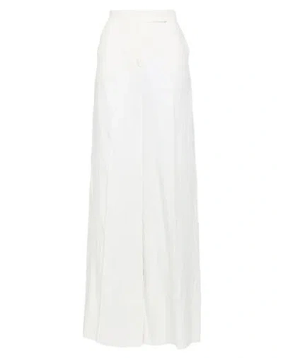 Max Mara Woman Pants White Size 8 Linen