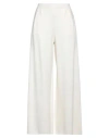 Max Mara Woman Pants White Size M Virgin Wool In White