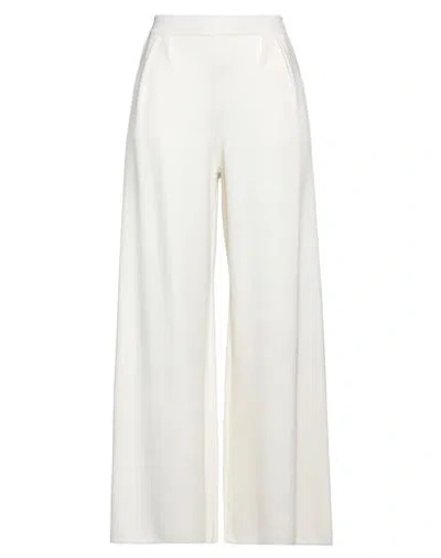 Max Mara Woman Pants White Size M Virgin Wool