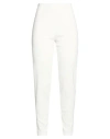 Max Mara Solid Color Casual Trousers In White