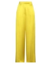 Max Mara Elegante Fiesta Silk Wide-leg Pants In Yellow