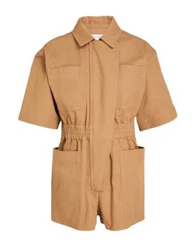 Max Mara Woman Playsuit Camel Size 8 Cotton