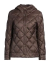 Max Mara Woman Puffer Brown Size 6 Polyamide