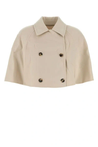 Max Mara Beige Wool Blend Volume Coat