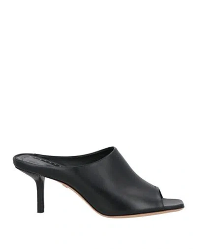 Max Mara Woman Sandals Black Size 7 Leather