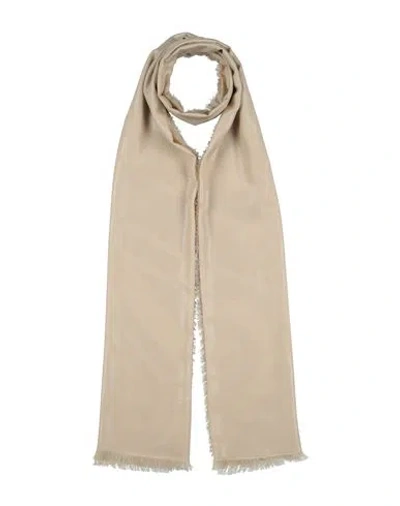 Max Mara Woman Scarf Beige Size - Silk, Cotton In Sand