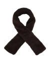 Max Mara Woman Scarf Dark Brown Size - Alpaca Wool, Virgin Wool, Silk