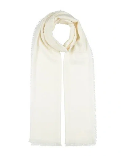 Max Mara Woman Scarf Ivory Size - Virgin Wool In White