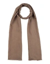 Max Mara Woman Scarf Khaki Size - Wool, Linen, Silk In Beige