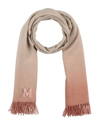 Max Mara Woman Scarf Sand Size - Cashmere In Brown