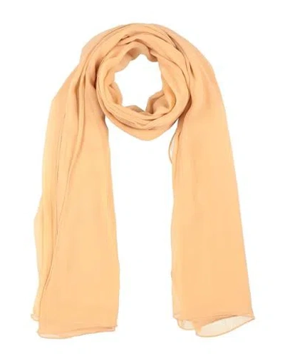 Max Mara Woman Scarf Sand Size - Silk In Beige