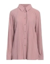 Max Mara Woman Shirt Antique Rose Size L Polyester In Pink