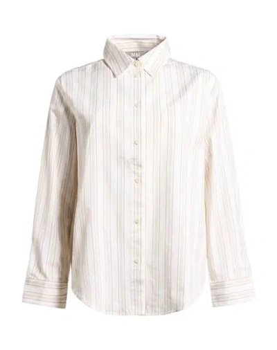 Max Mara Woman Shirt Beige Size 8 Cotton In Neutral