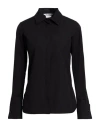 Max Mara Woman Shirt Black Size 12 Cotton, Elastane In Black