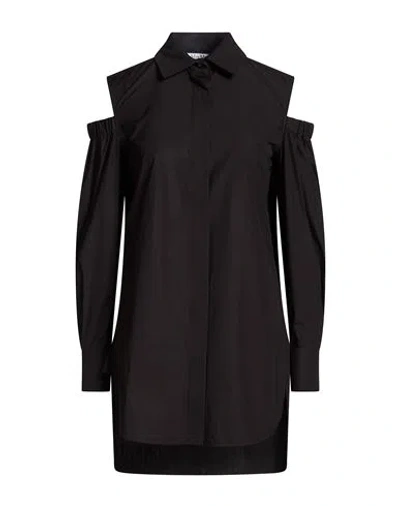 Max Mara Woman Shirt Black Size 6 Cotton