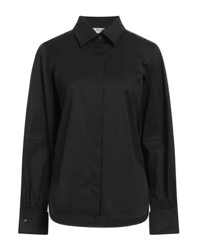 Max Mara Sfilata Woman Shirt Black Size 8 Cotton, Elastane