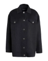 Max Mara Woman Shirt Black Size 8 Virgin Wool In Black